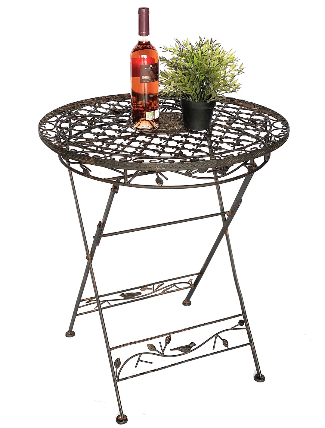 Tisch "Avis" Klapptisch aus Metall 1850 Schmiedeeisen Gartentisch GartenmÃ¶bel