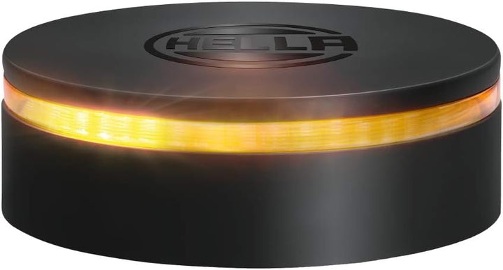 HELLA - LED-Rundumkennleuchte - K-LED Rebelution - 12/24V - Gelb - geschraubt - Kabel: 150mm - Steck
