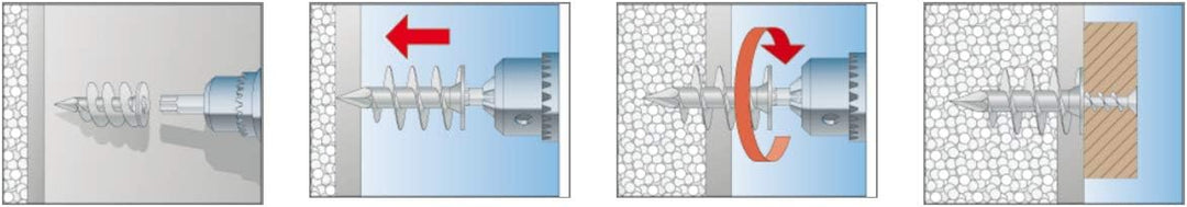 fischer Dämmstoffdübel FID 50, Dübel aus Kunststoff zur Befestigung von leichten Gegenständen in Däm