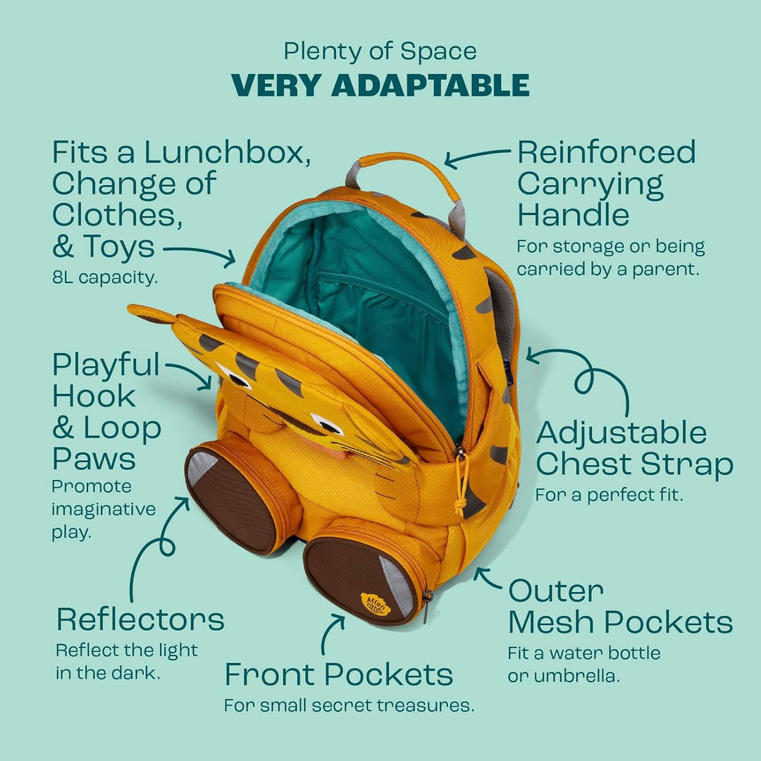 Affenzahn Kinderrucksack Grosser Freund | Kindergartenrucksack für Kinder von 3 bis 5 Jahren mit fun