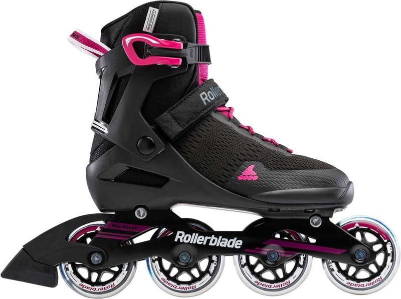 Rollerblade Damen Sirio 80 Inlineskate 235 Black/Raspberry, 235 Black/Raspberry