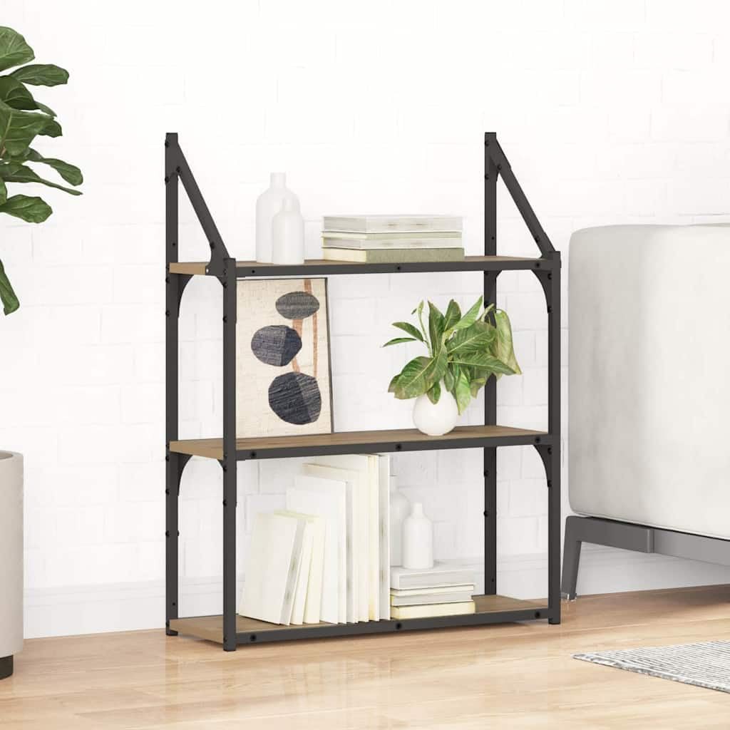 vidaXL Wandregal Wandhalterung Artisan-Eiche 60 x 21 x 78,5 cm, Artisan-eiche 60 x 21 x 78,5 cm