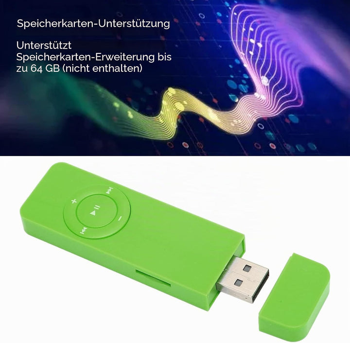 ASHATA MP3 Player, 64 GB Tragbarer Digitaler Verlustfreier Musik MP3 Player, Tragbarer HiFi Sound MP
