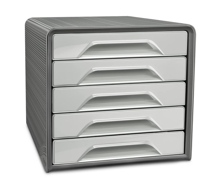 Cep Schubladenbox mit 5 flachen Schubladen Smoove 7-111 Dunkelgrau/Hellgrau Dunkelgrau / Hellgrau, D