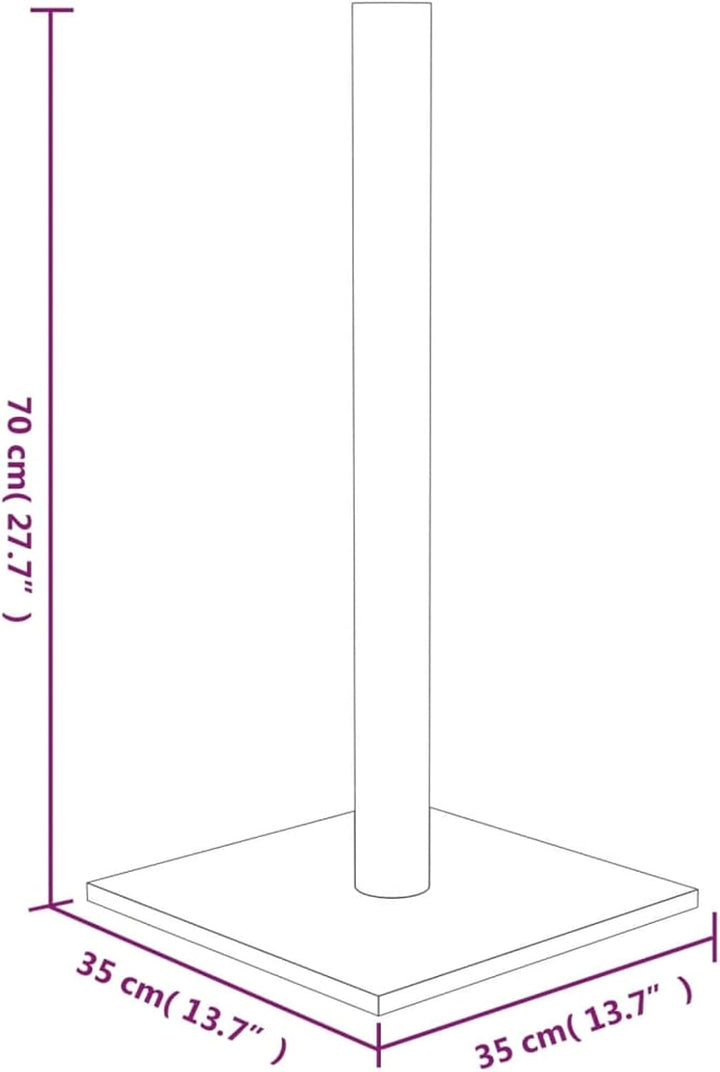 Tidyard Kratzsäule Kratzbaum Katzenkratzbaum Dunkelgrau 35x35x70 cm 35x35x70 cm Dunkelgrau, 35x35x70