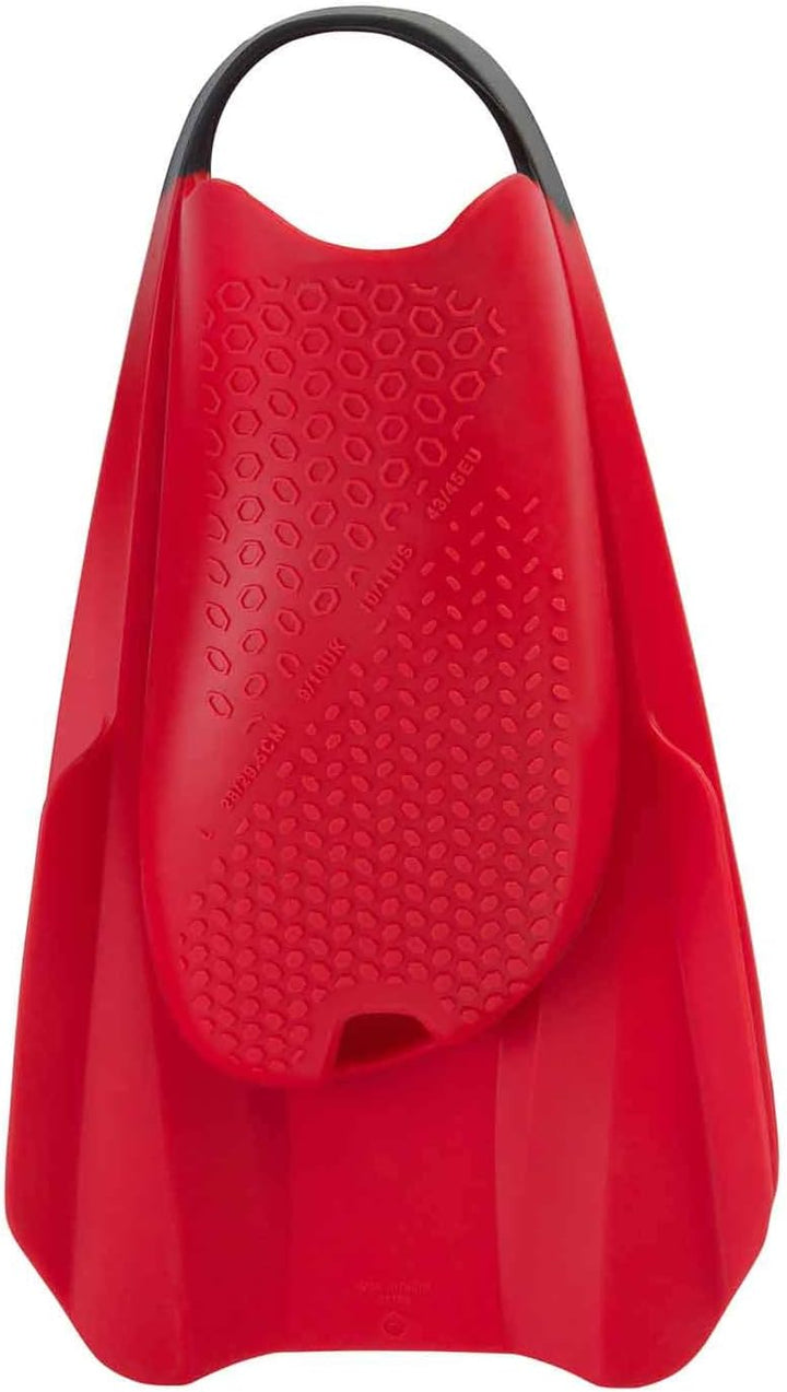 Speedo Unisex Erwachsene Fury Training Fin for Swimming Training Fin 5-6 Lava Rot/Chill Blau/Grau, 5