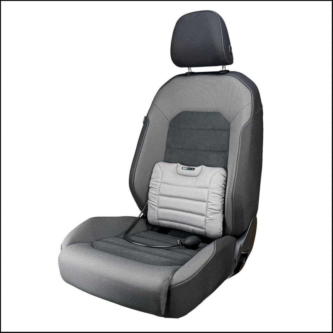 Sitback Air Universales Rückenstützkissen Stoff Grau, Stoff Grau