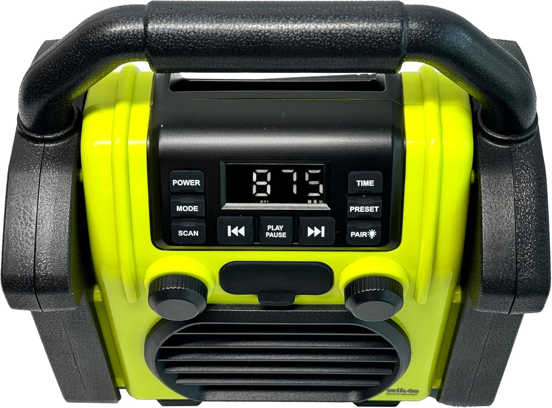 BR 230 BT, Baustellenradio Bluetooth - Neongelb/Offwhite - Silva Schneider - Digitales PPL Radio, 10