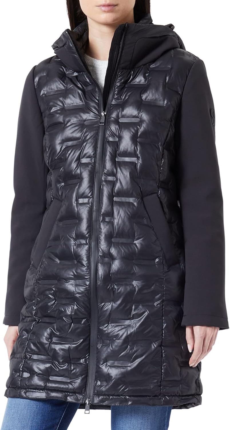 s.Oliver Damen Mantel Langarm 34 Schwarz, 34 Schwarz