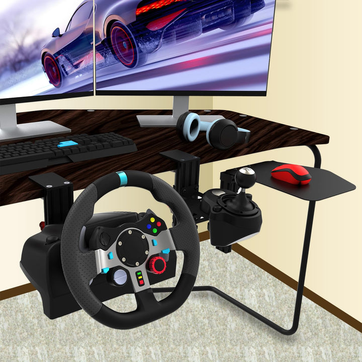EG STARTS Schreibtisch-Montageklemme Racing Lenkrad Ständer Simulator Lenkrad Ständer Rennlenkrad Sc