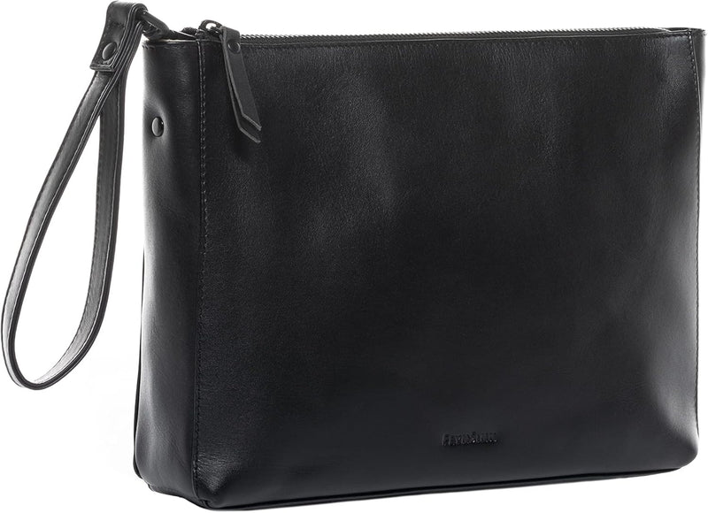 FEYNSINN BERLIN Clutch mit langem Schultergurt JEMMA aus Premium Leder I Abendtasche für Damen I Umh