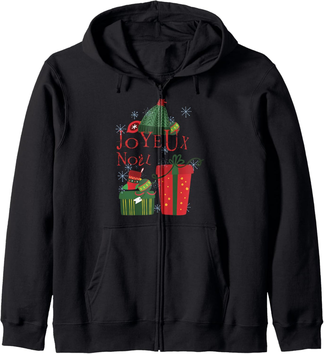 Joyeux Noel Frohe Weihnachten Französisch Feiertage Kapuzenjacke