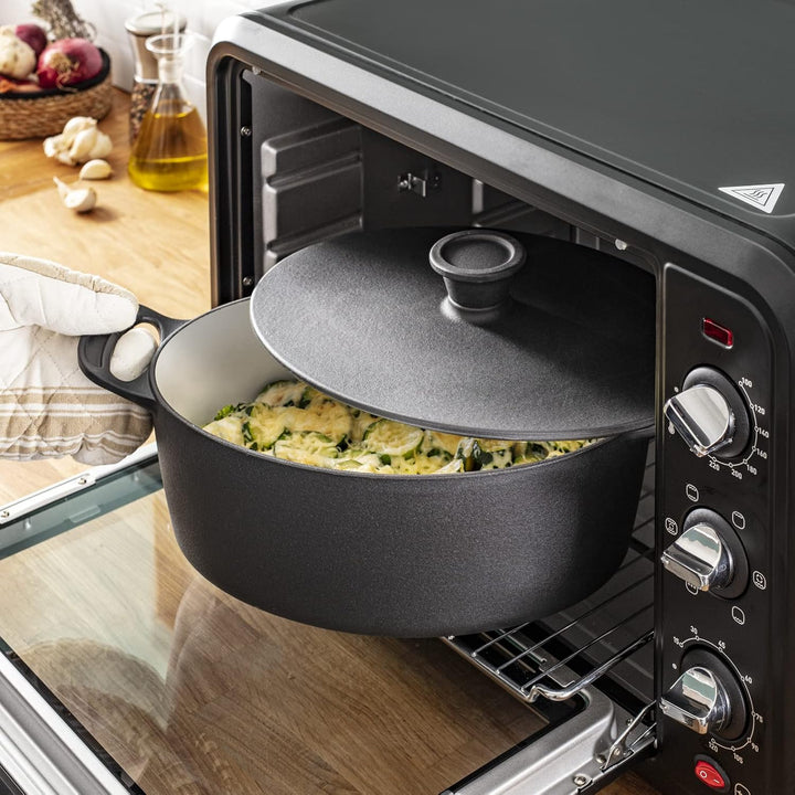 Tefal Jamie Oliver, hochwertiger Kochtopf, Gusseisen, Induktion, oval, 30 x 22 cm 30 cm Kokotte-Schm