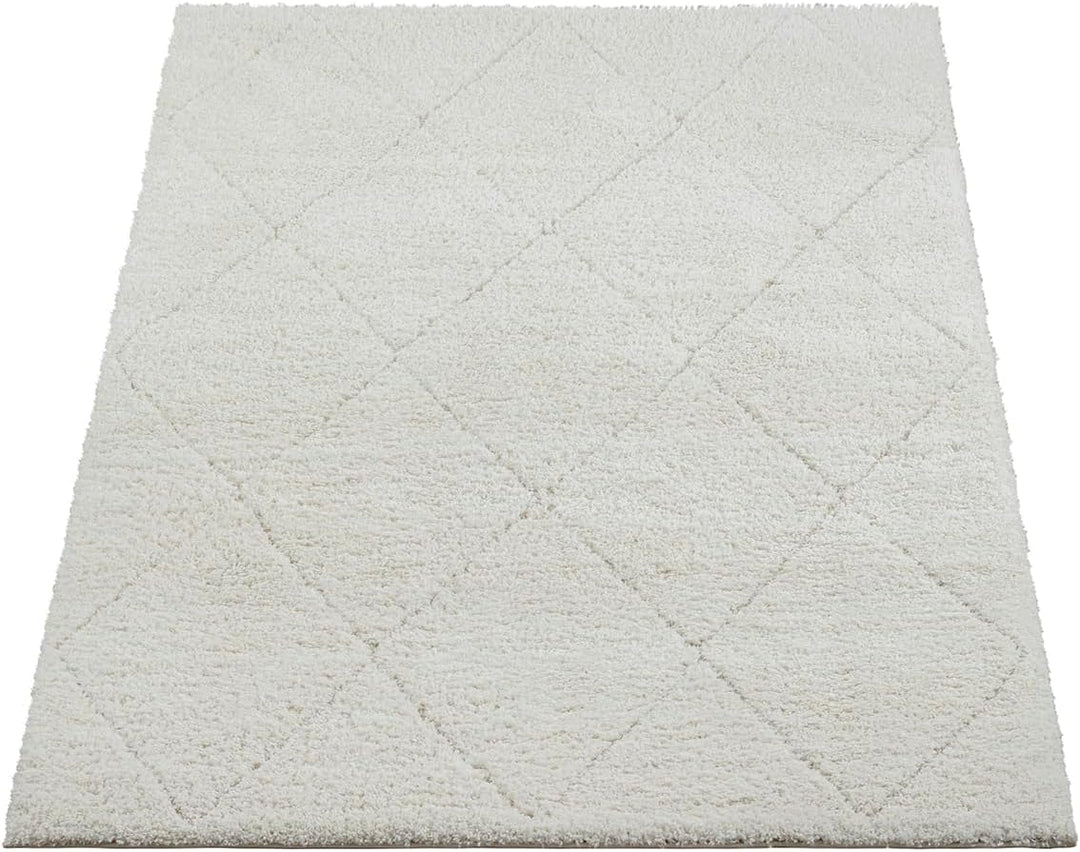 the carpet Velvet eleganter Designer Teppich Wohnzimmer, weicher &amp; pflegeleichter Hochflor Wohnzimme