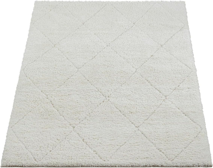 the carpet Velvet eleganter Designer Teppich Wohnzimmer, weicher &amp; pflegeleichter Hochflor Wohnzimme