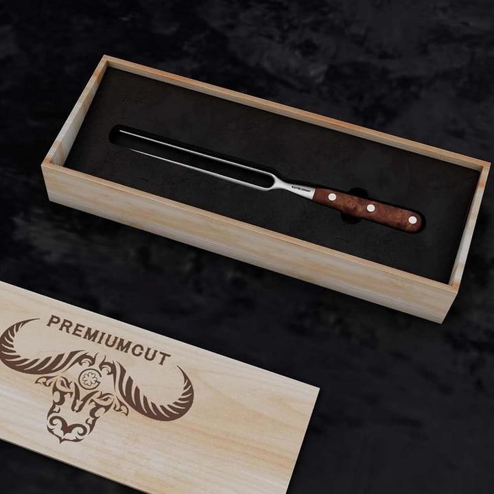 GIESSER seit 1776 - Made in Germany - Tranchiergabel 21 cm Tree of Life, PremiumCut Fork No 1, Fleis