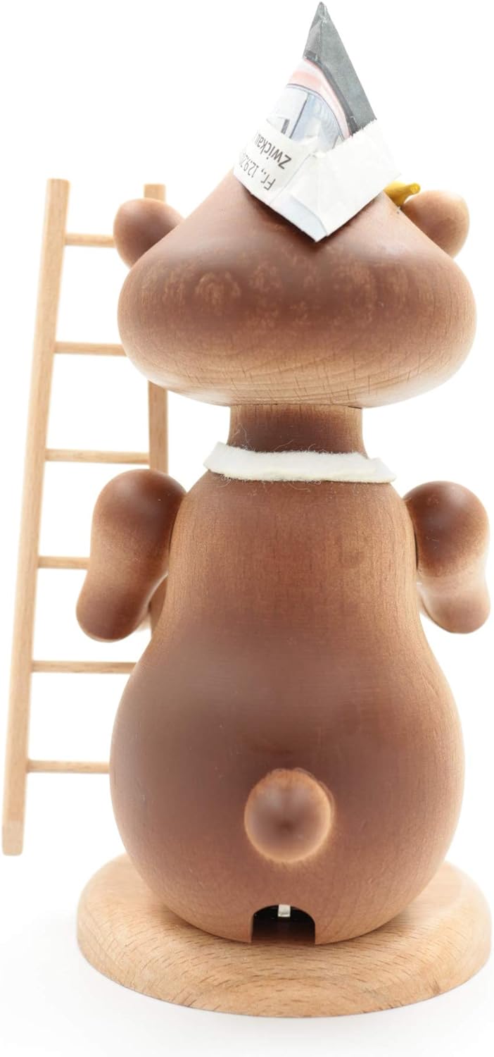 Kuhnert - Erzgebirgische Holzkunst Räuchermann Räucherfigur Hamster 19cm - Maler, Maler