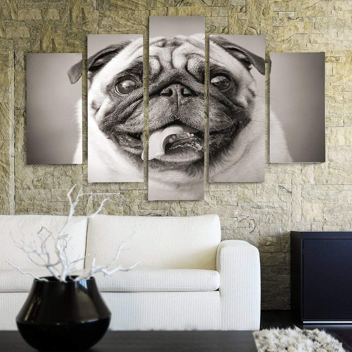 Feeby. Leinwandbild - 5 Teile - Bilder, Wand Bild, Wandbilder, Kunstdruck XXL, 5-Teilig, Typ A, 100x