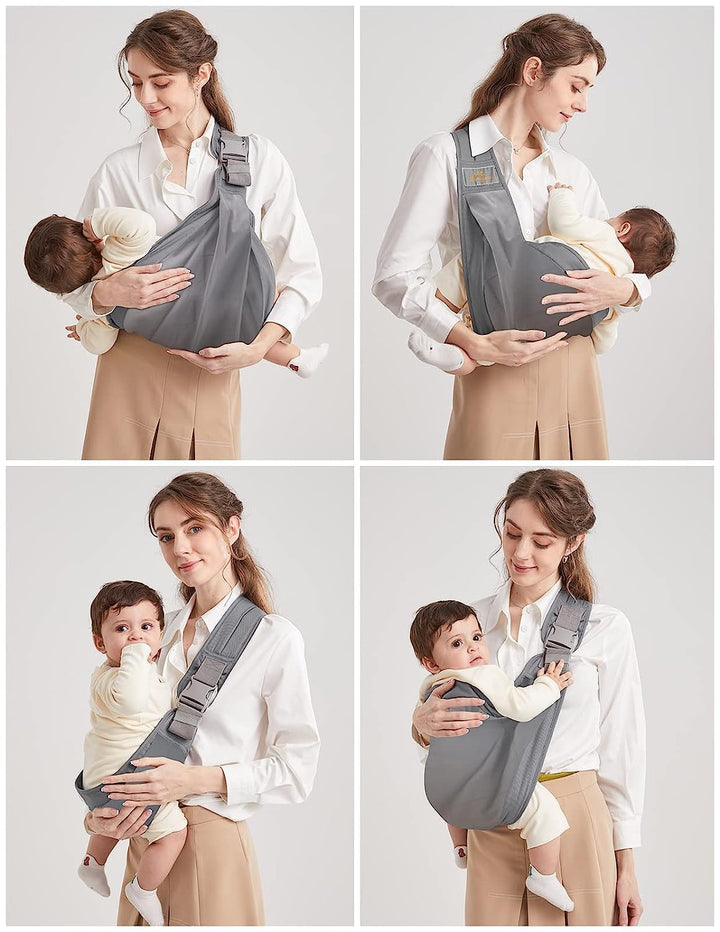 Tragetuch Baby, Mumgaroo Babytrage Neugeborene ab Geburt, On the Go Multifunktionale, für Babys von