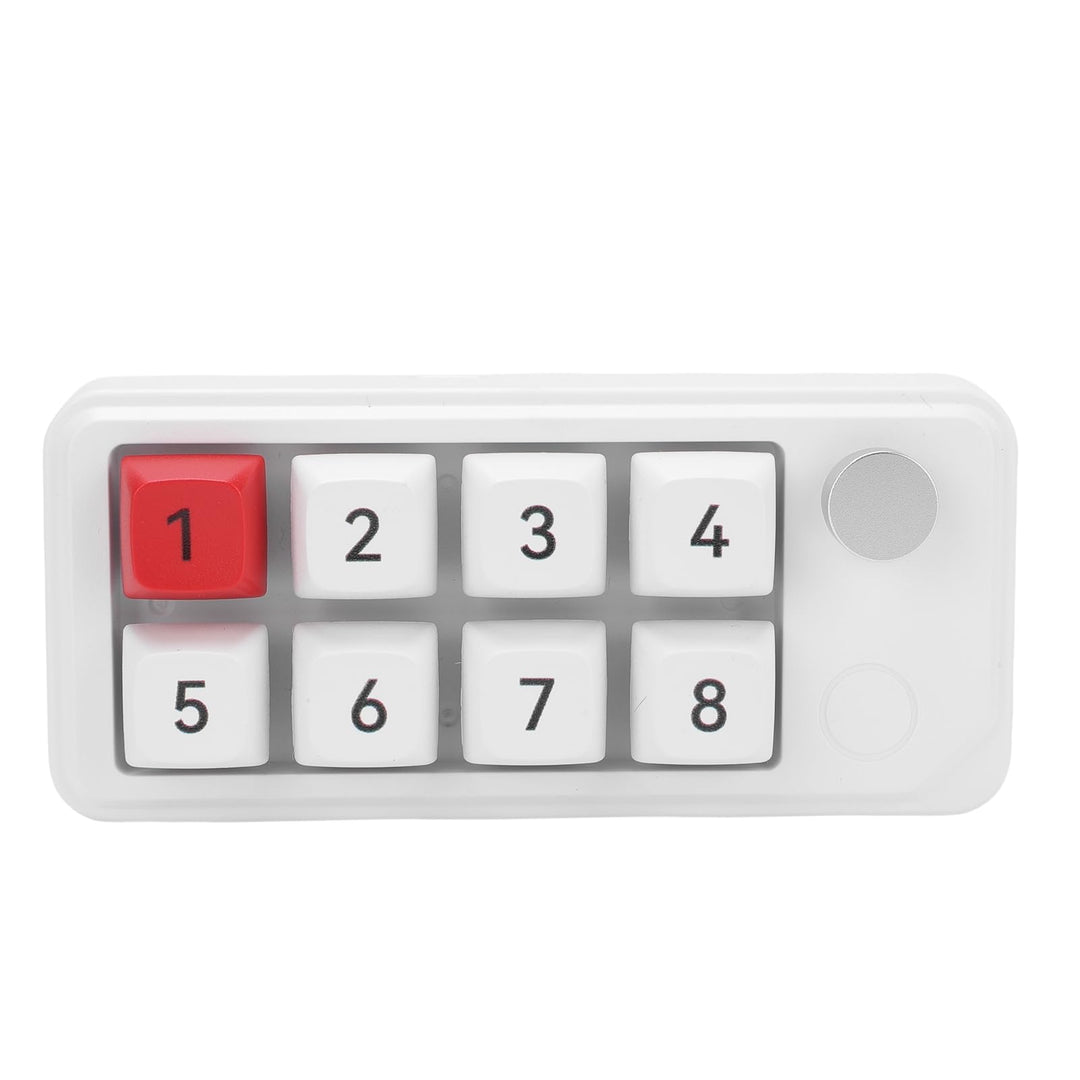 ASHATA Wired USB C Numerische Tastatur, Programmierbare Makro Tastatur, 8 Tasten Typ C Number Pad mi