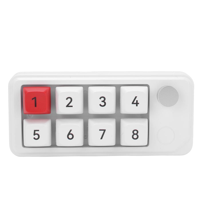 ASHATA Wired USB C Numerische Tastatur, Programmierbare Makro Tastatur, 8 Tasten Typ C Number Pad mi