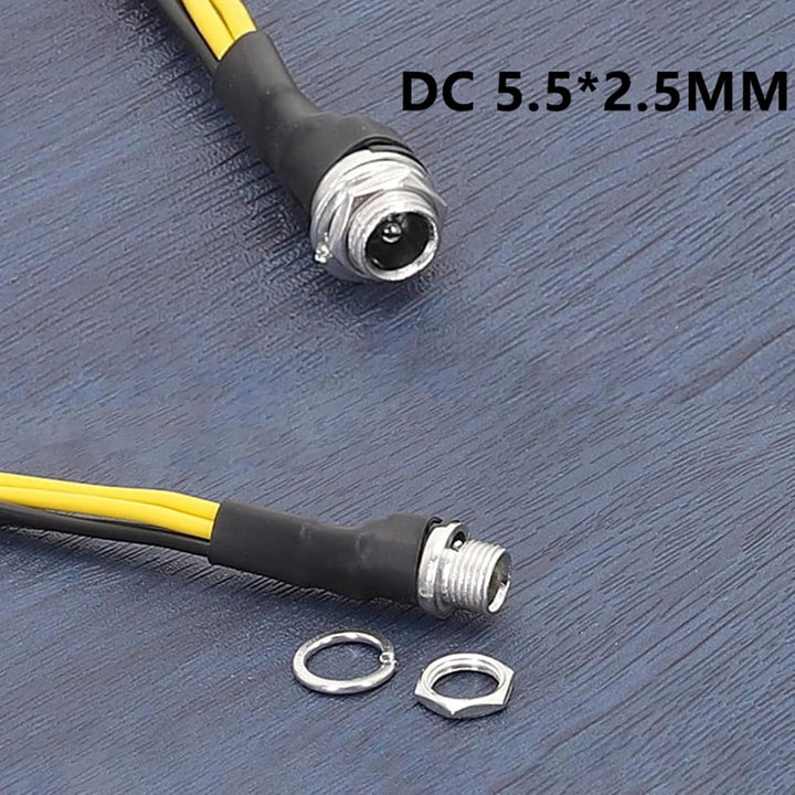 YHAILI SATA-Kabel DC 5,5 x 2,5 auf Stromkabel 12 V auf 5 V DC5525 auf Splitter-Steckverbinder, Kabel