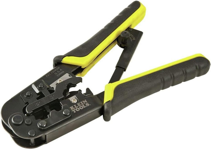 Clein Tools Crimpzange/Abisolierzange für RJ45, CAT5e, CAT6, CAT6A, VDV226-011-SEN Vorbereiten und V