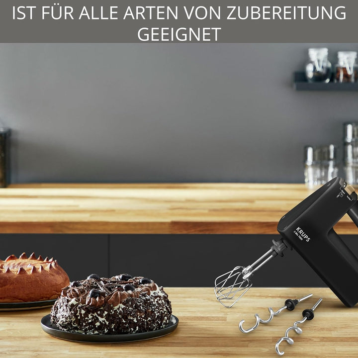 Krups F60858 3 MIX 7000 Handmixer 60 Jahre Edition | 500W |ergonomischer Griff | 1,65m-langes Kabel