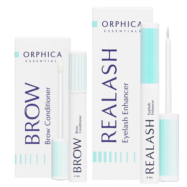 ORPHICA Brow & Realash Set - Wimpernserum 3 ml + Augenbrauen Serum 4 ml - Conditioner für sichtbares