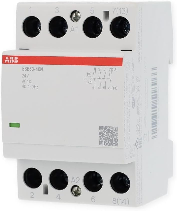 Installationsschütz 4S/0Ö, 24 V AC/DC ABB ESB63-40N-01