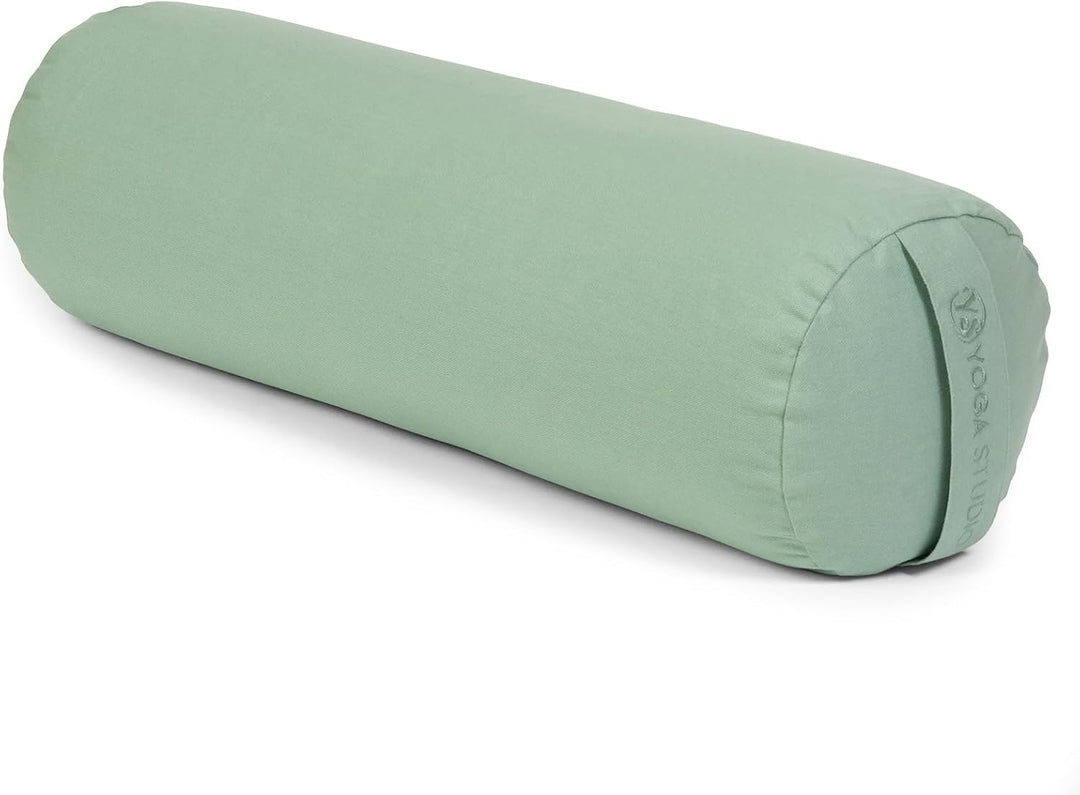 Yoga Studio Bio-Buchweizen-Lotus-Kissen, 23 x 61 cm, Baumwolle, Meditationskissen mit YKK-Reissversc