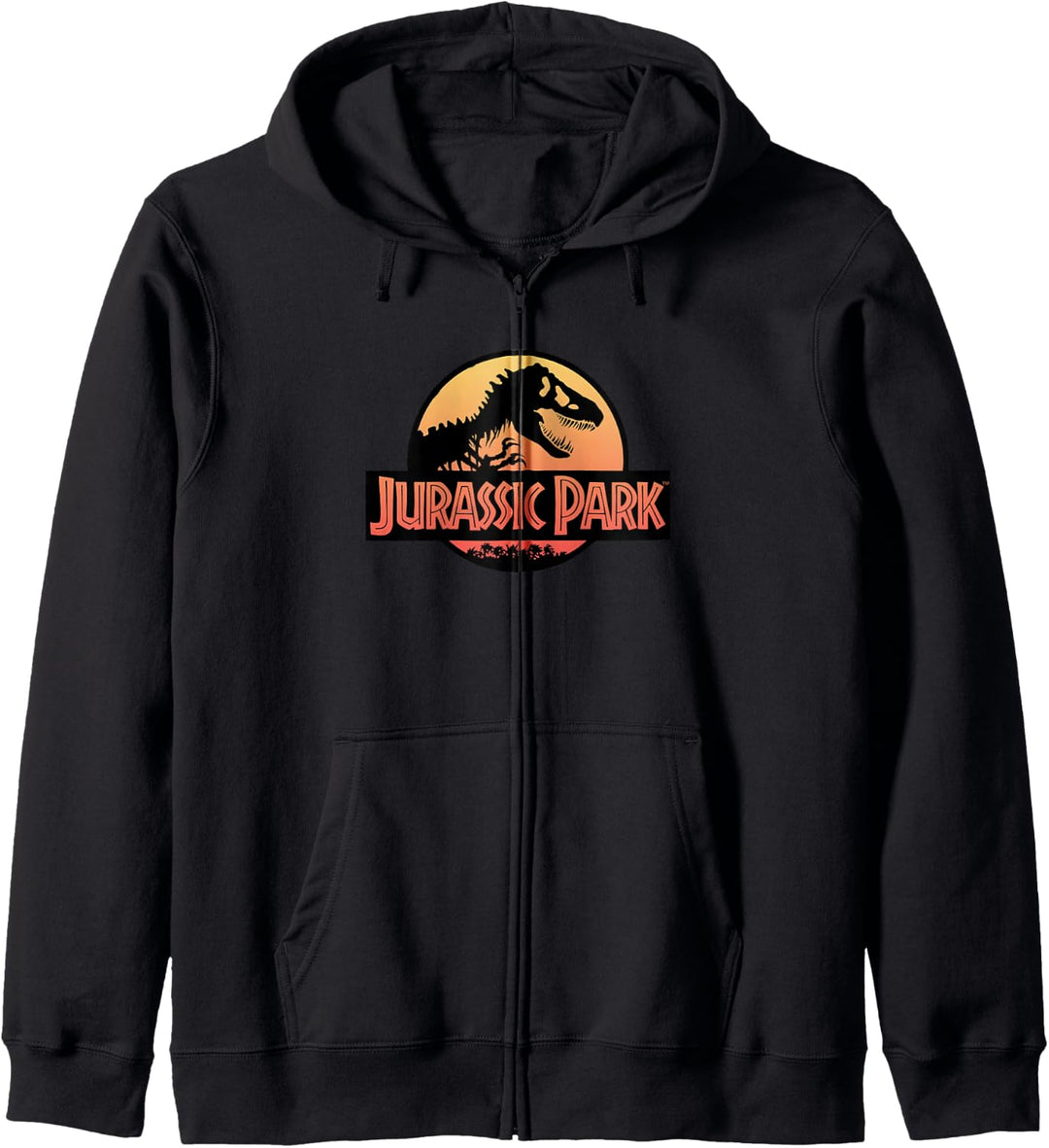 Jurassic Park Classic Retro Full Sunset Logo Kapuzenjacke