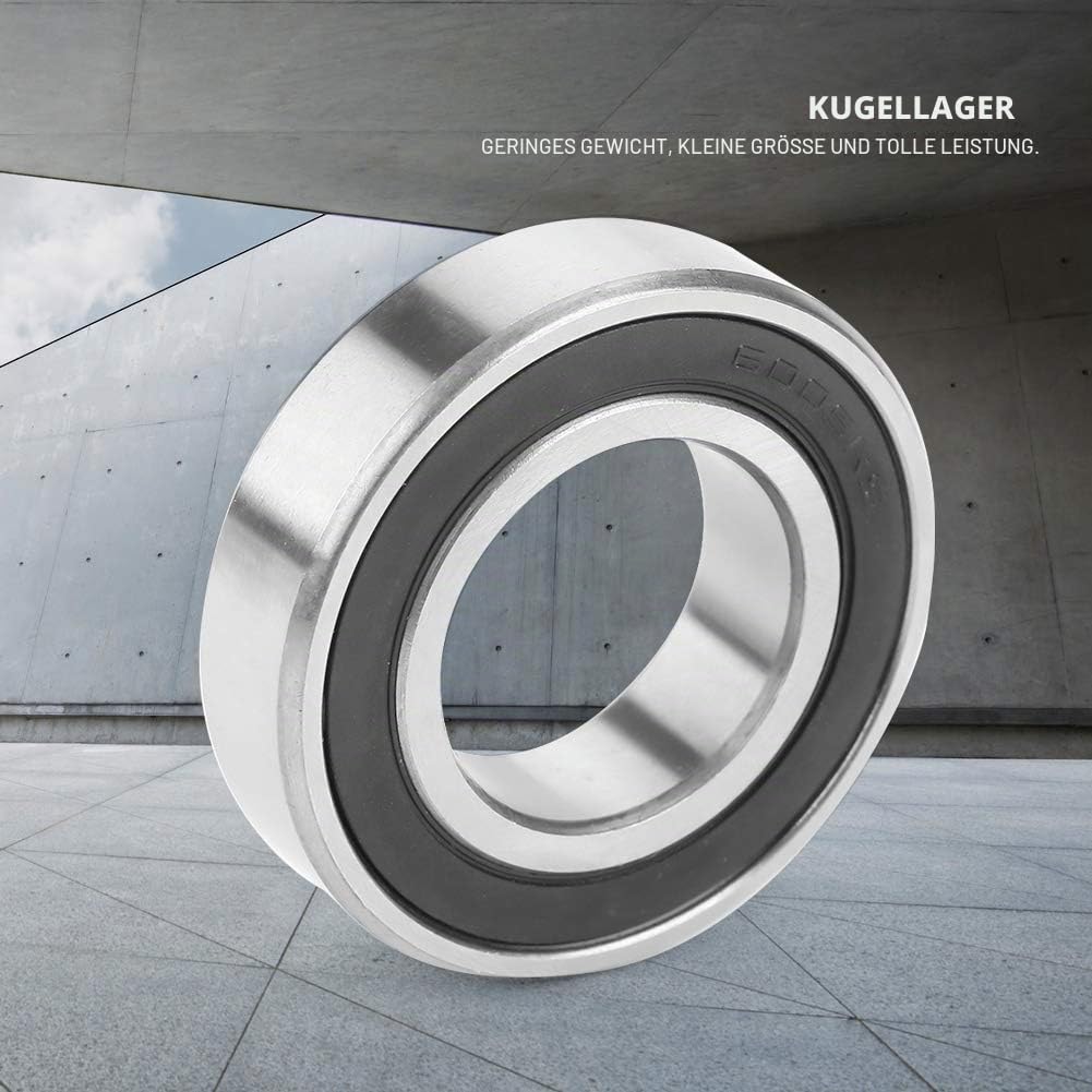 10 Stücke Kugellager, 6005 2RS 25 * 47 * 12mm Rillenkugellager Doppelgeschirmte Kugellager Gummi Ver