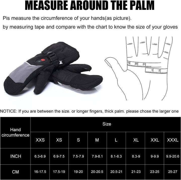 Beheizbare Handschuhe Elektrisch Beheizte Handschuhe Motorradhandschuhe wasserdichte Fahrradhandschu