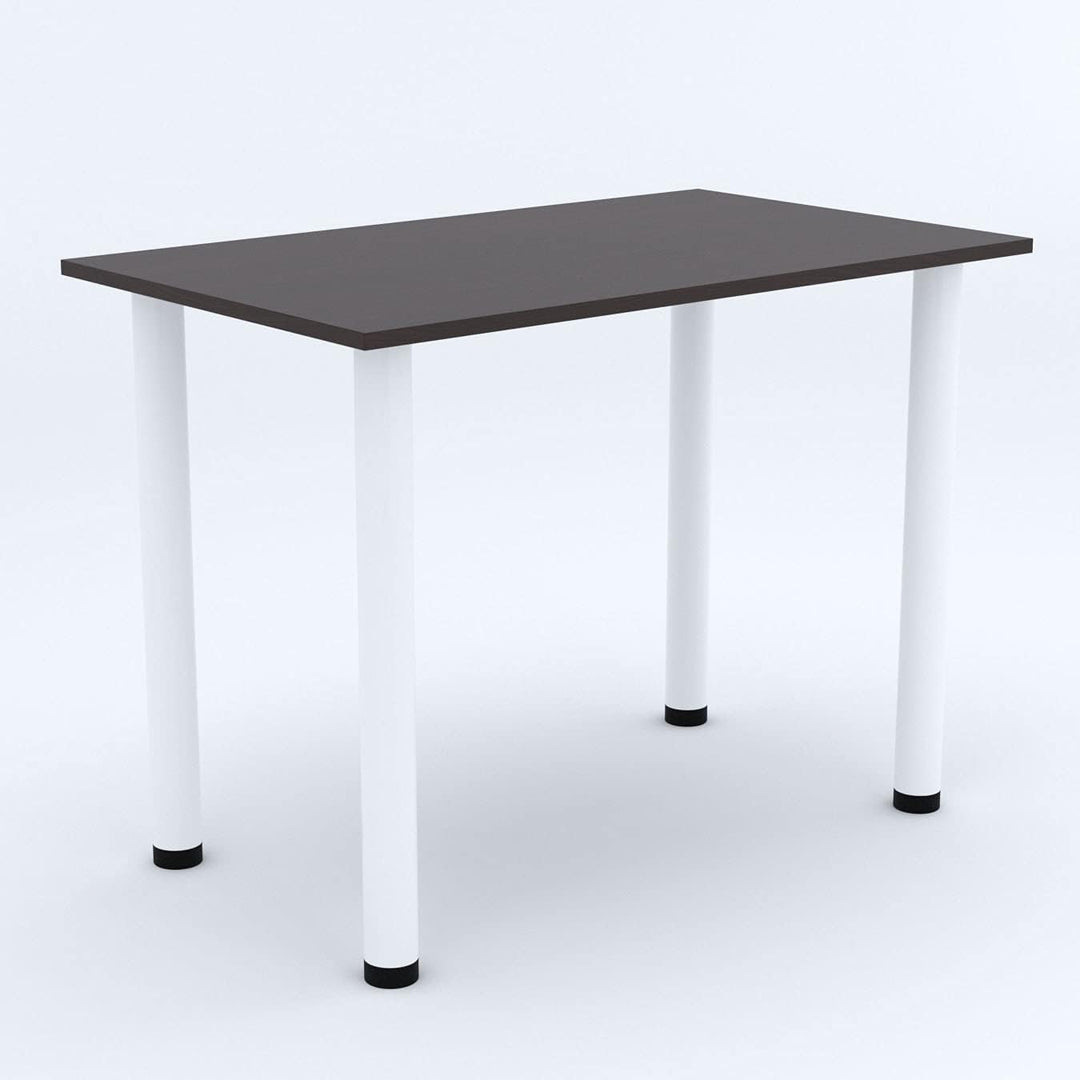 AKKE 70x40 | Esszimmertisch - Esstisch - Tisch mit weissen Beinen - Küchentisch - Bürotisch | WENGE