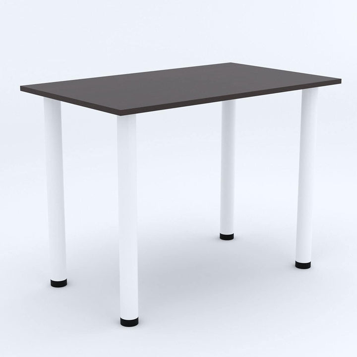 AKKE 70x40 | Esszimmertisch - Esstisch - Tisch mit weissen Beinen - Küchentisch - Bürotisch | WENGE
