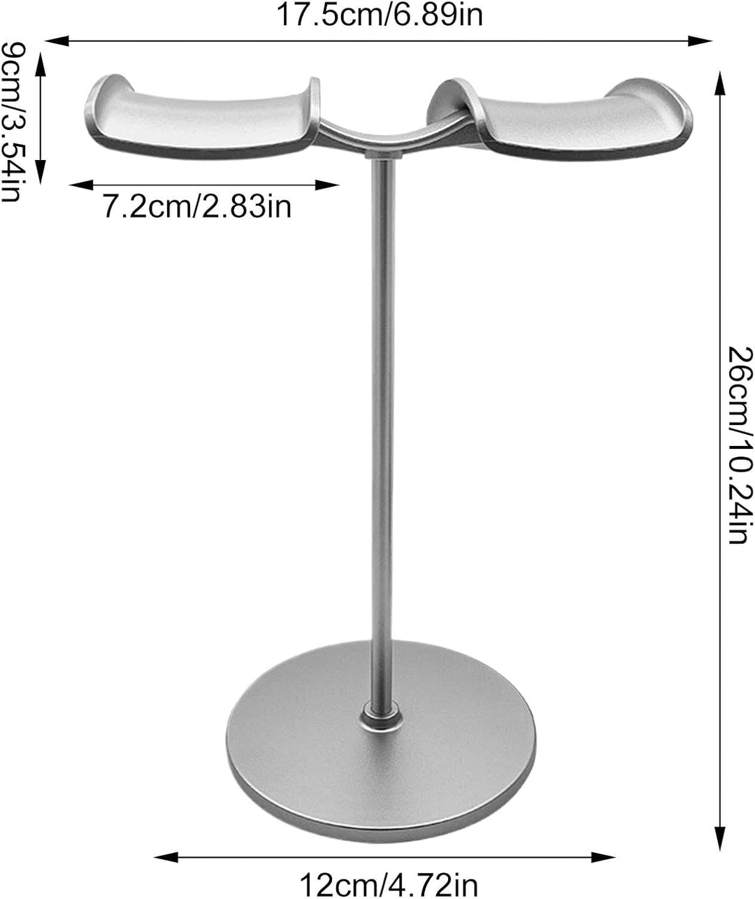 Desktop Headphone Stand, Metal Headphone Holder, Headphone Storage Display, Earphones Display Rack,