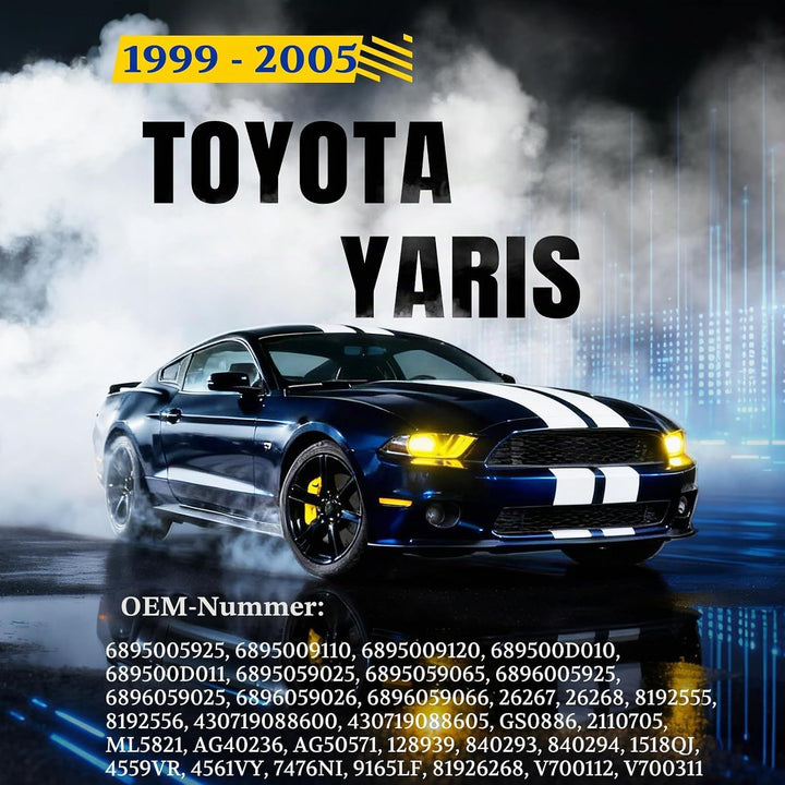Arana 2x Heckklappe Dämpfer Gasdruckfeder kompatibel mit Toyota Yaris 1999-2005 (CP10) Gasdruckdämpf