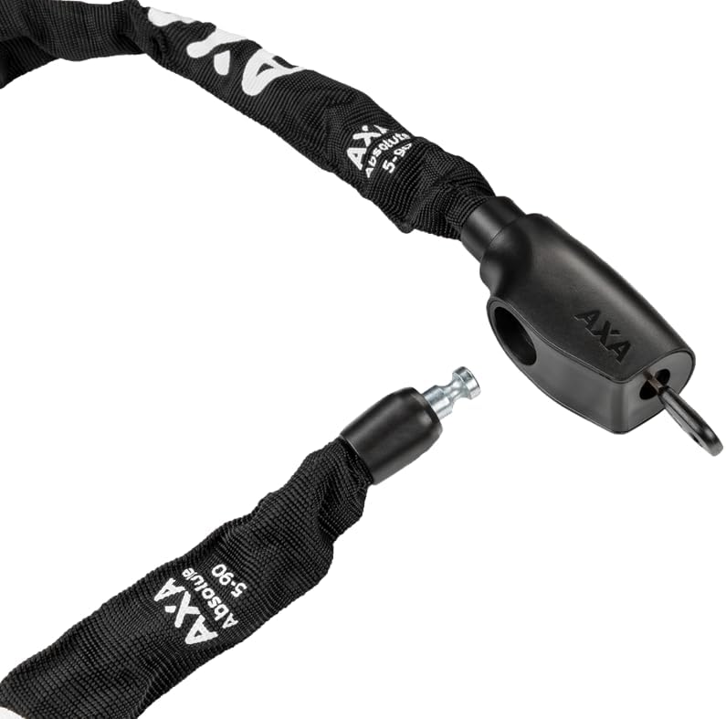 AXA Absolute 5-90 Kettenschloss – Länge 90 cm – Sicherheitsstufe 7 – Stahlglieder 5 mm – Hohe Sicher
