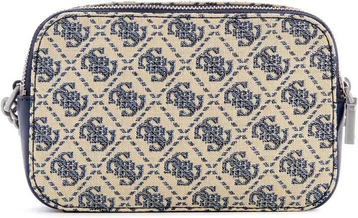 GUESS Damen Izzy Umhängetasche, Kameratasche, Navy Logo