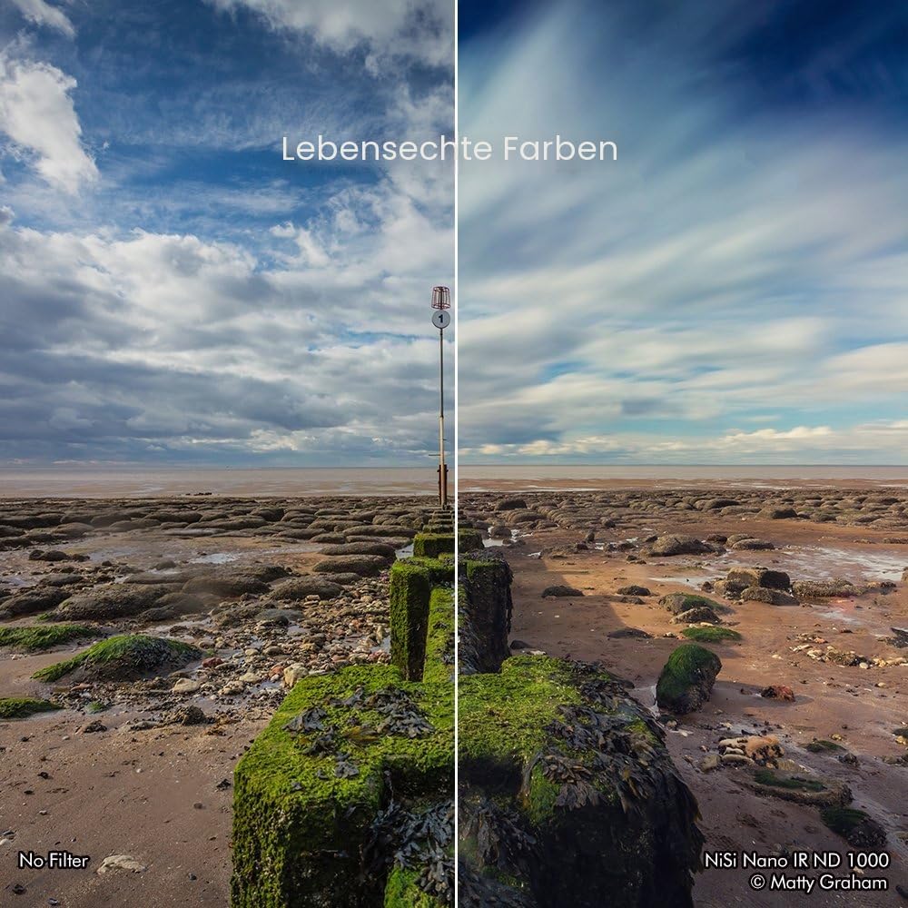 NiSi Neutral-Graufilter 100x100mm ND 1000 (10-Blenden) 10 stops 10 stops, 10 stops 10 stops