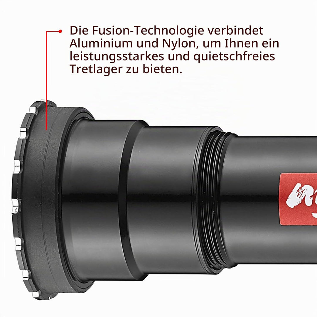 Token Ninja PressFit-Innenlager (Lagerschalen) // BB86, BB92 Schwarz, Schwarz
