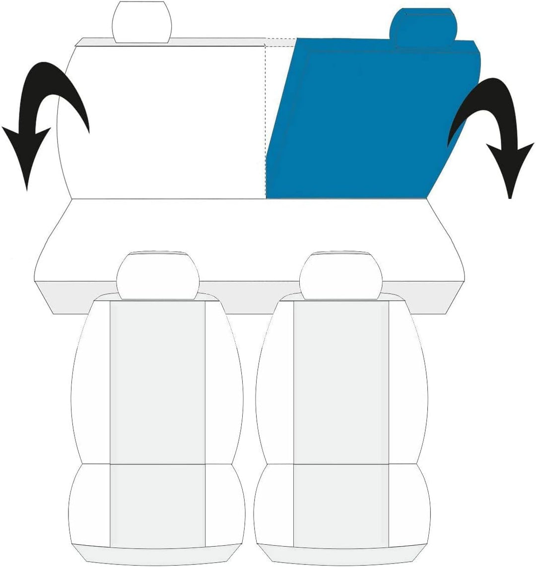 Rebeca Shop Kompatible Autositzbezüge | Made in Italy | Set für vorne und hinten | gesticktes Logo |