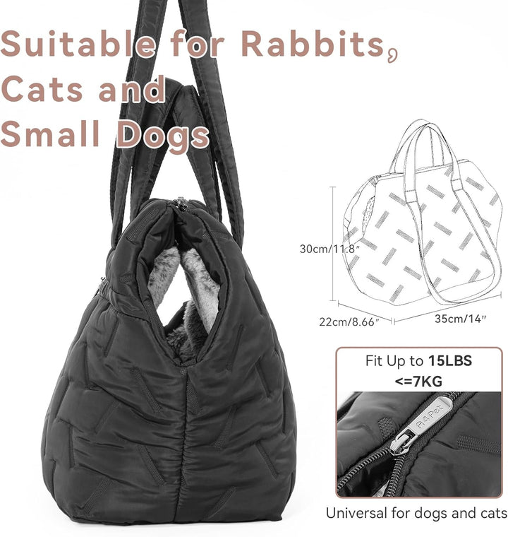 A 4 Pet Hundetasche für Hunde/Katzen,Waschbar Welpentasche mit Reissverschluss,Tragetasche für klein