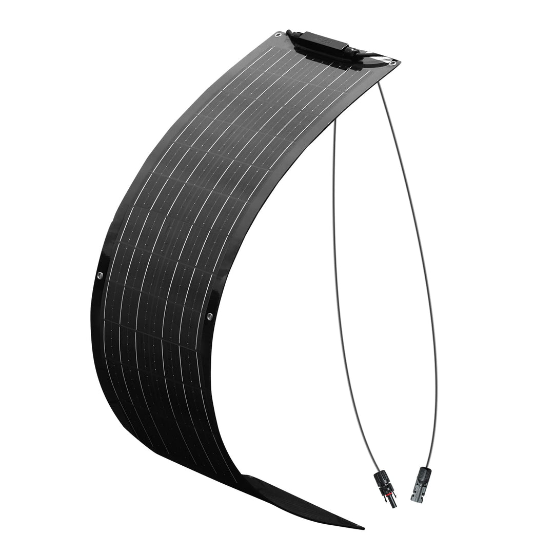 50W Solarpanel Flexibel Schwarz 18V Monokristallines Flexibles Solarmodul für 12V Batterien Solaranl