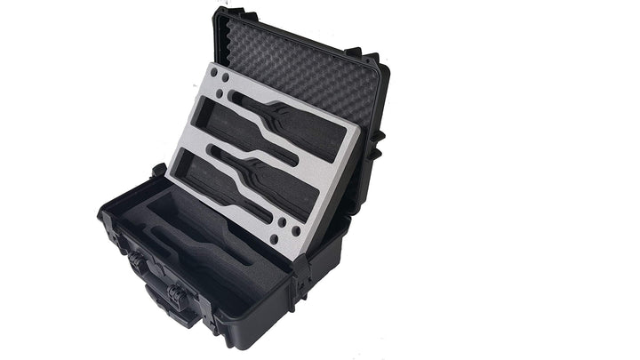 Weinkoffer Weintrolley "Winebuddy" Reisekoffer in edler Optik mit ausziehbarem Griff - Schutz für bi