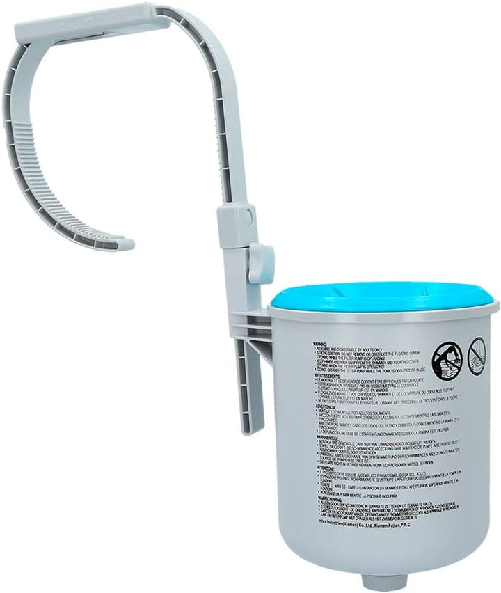 Intex 28076 Sicherheitsleiter, für Pools, Grau, 122 cm & Oberflächenskimmer - Deluxe Oberflächenskim