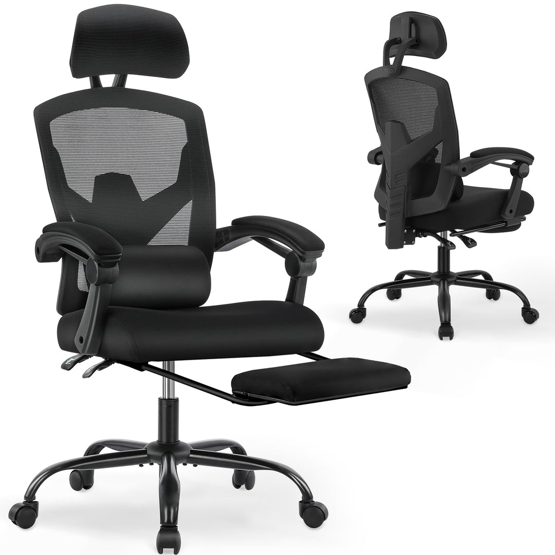 DUMOS Bürostuhl Ergonomisch - Ein Schreibtischstuhl mit Komfortarmlehnen, Ausgestattet mit Einer Beq