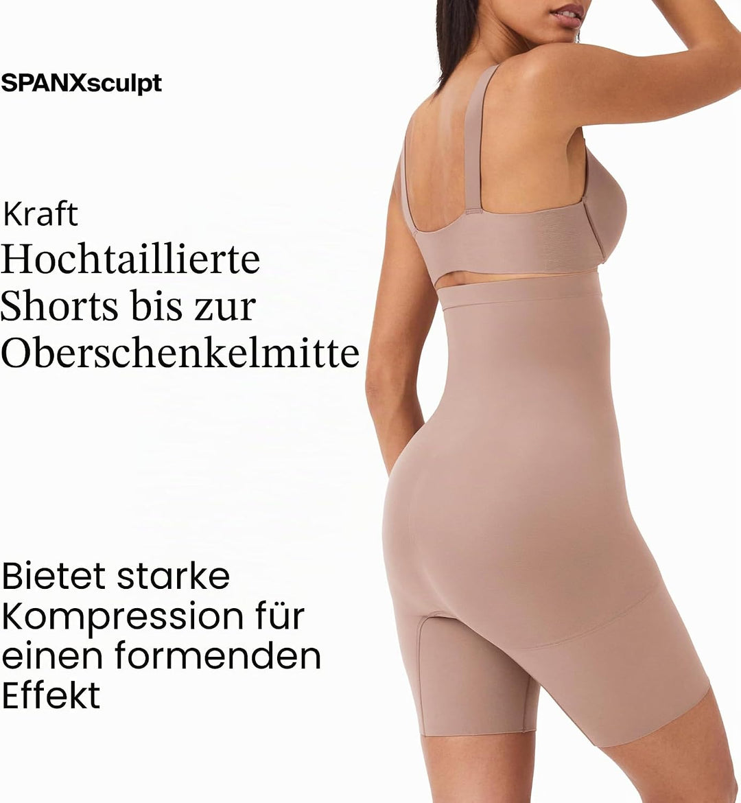 Spanx Damen Higher Power Short Waist Shapewear S Waist Shapewear Café Au Lait, S Waist Shapewear Caf