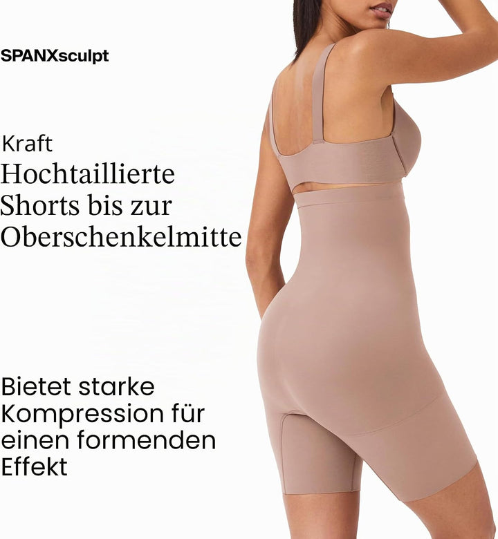 Spanx Damen Higher Power Short Waist Shapewear S Waist Shapewear Café Au Lait, S Waist Shapewear Caf